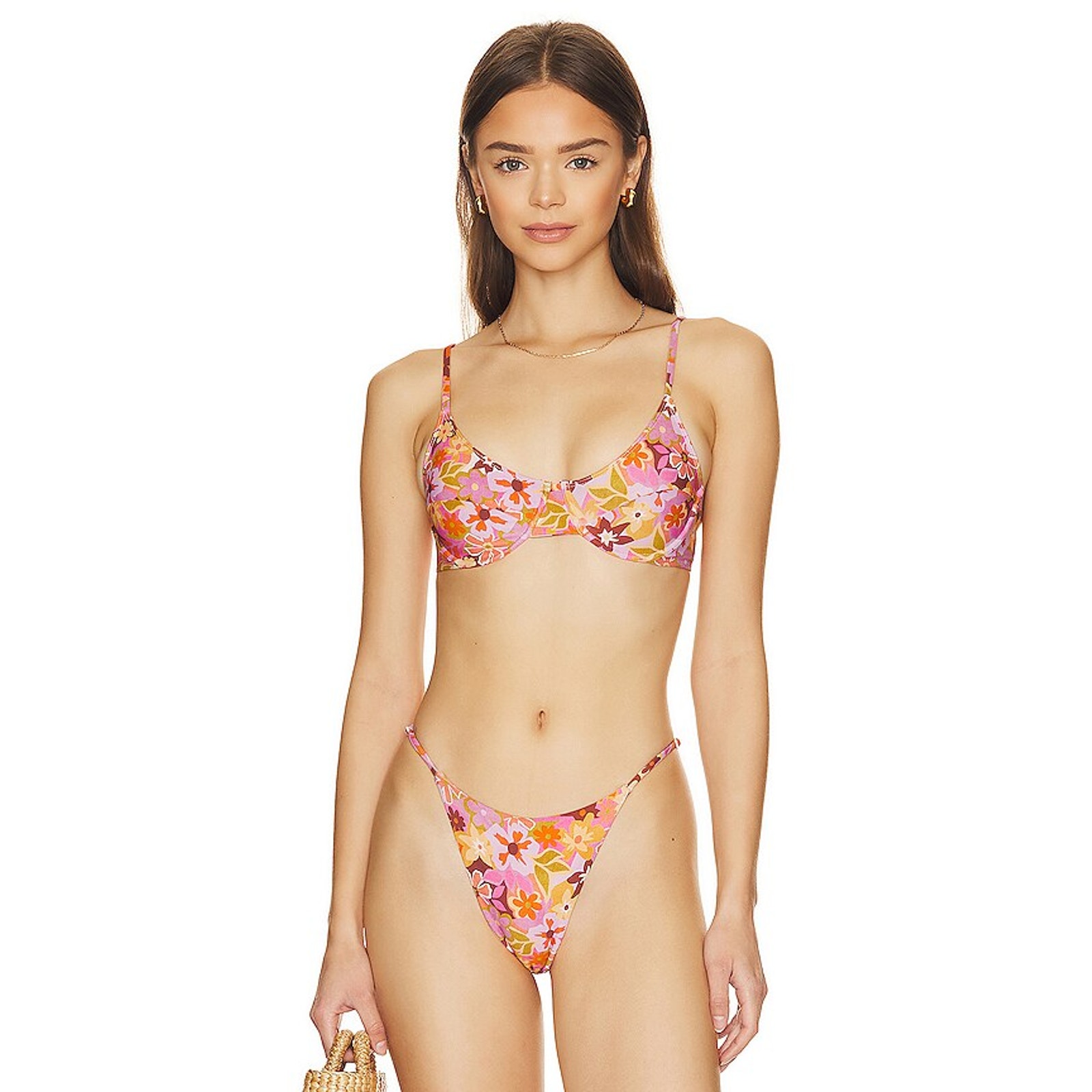 Stone Fox Swim Conch Bikini Top Retro Pop Xs Pool Beach Summer Pool Travel Boho